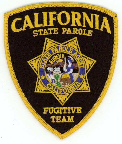 CALIFORNIA CA STATE PAROLE FUGITIVE TEAM NICE SHOULDER PATCH POLICE SHERIFF
