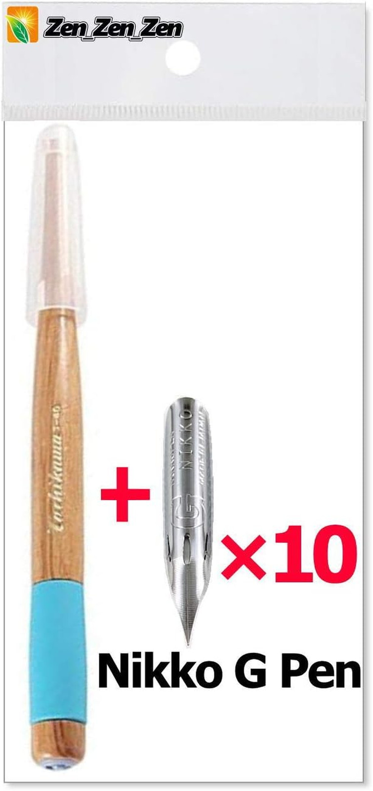 Tachikawa Pen Nib Holder(T-40) + Nikko G Pen Nib Pack of 10(Ng-10),And anti Rust