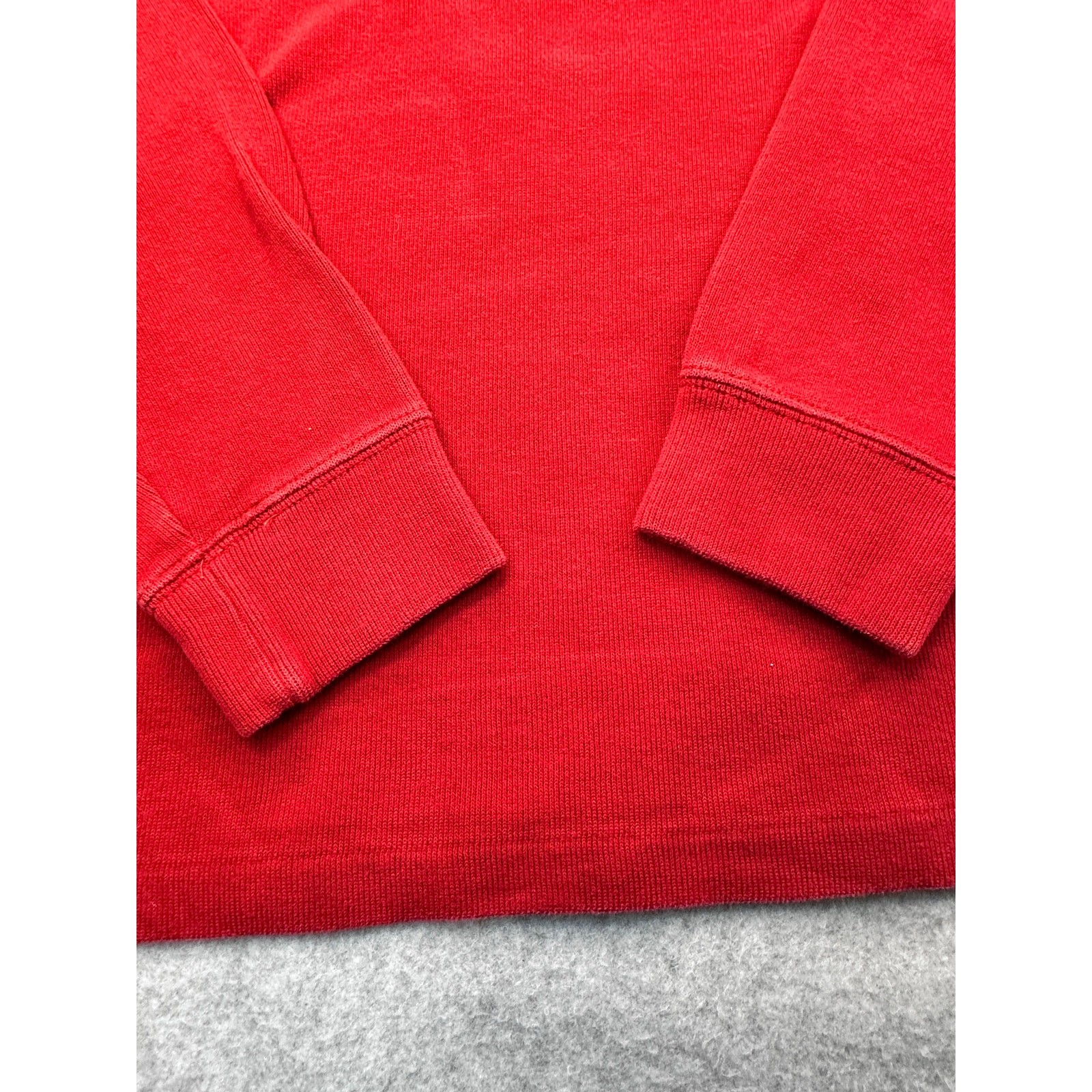Polo Ralph Lauren Quarter Zip Pullover Cotton Knit Red Medium Classic Prep
