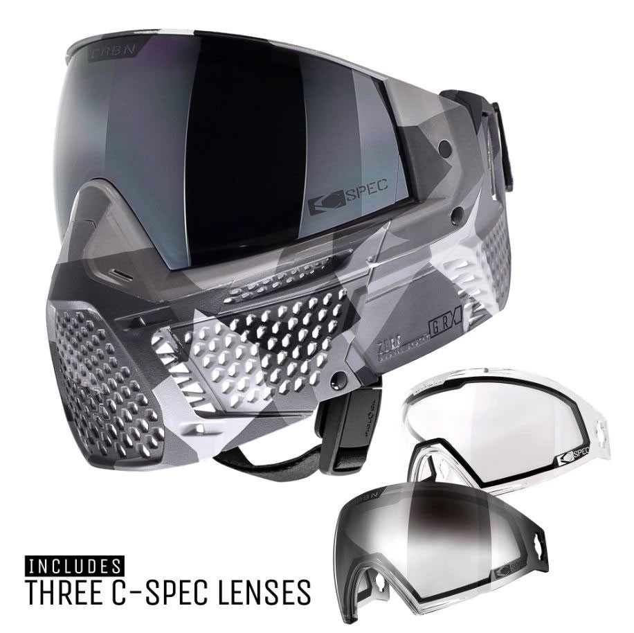 CRBN Carbon Paintball Zero GRX LE Goggle Mask More Coverage Modcam Urban