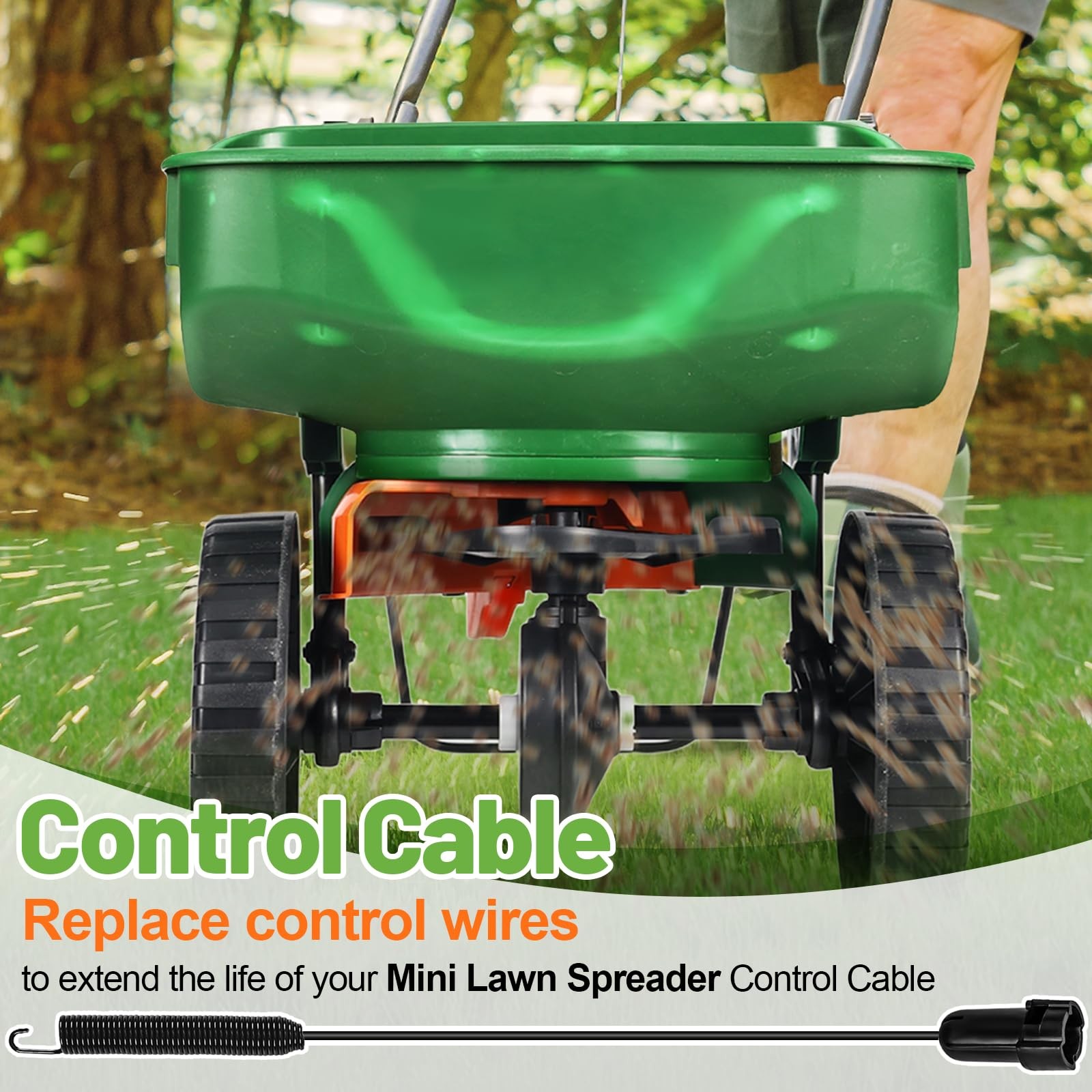 Gifeerory Lawn Spreader Control Cable, Compatible with Scotts Mini Broadcast ...