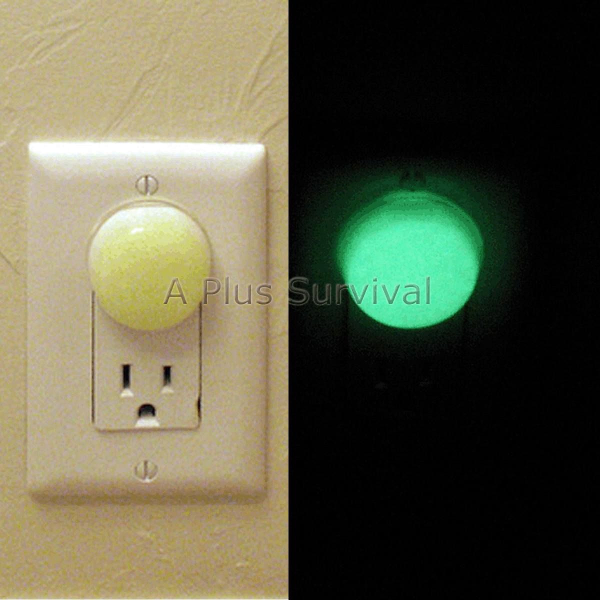 UV Glo Glow in the Dark Night Light Nite Lite 2 Pack Home Office Trailer RV Boat