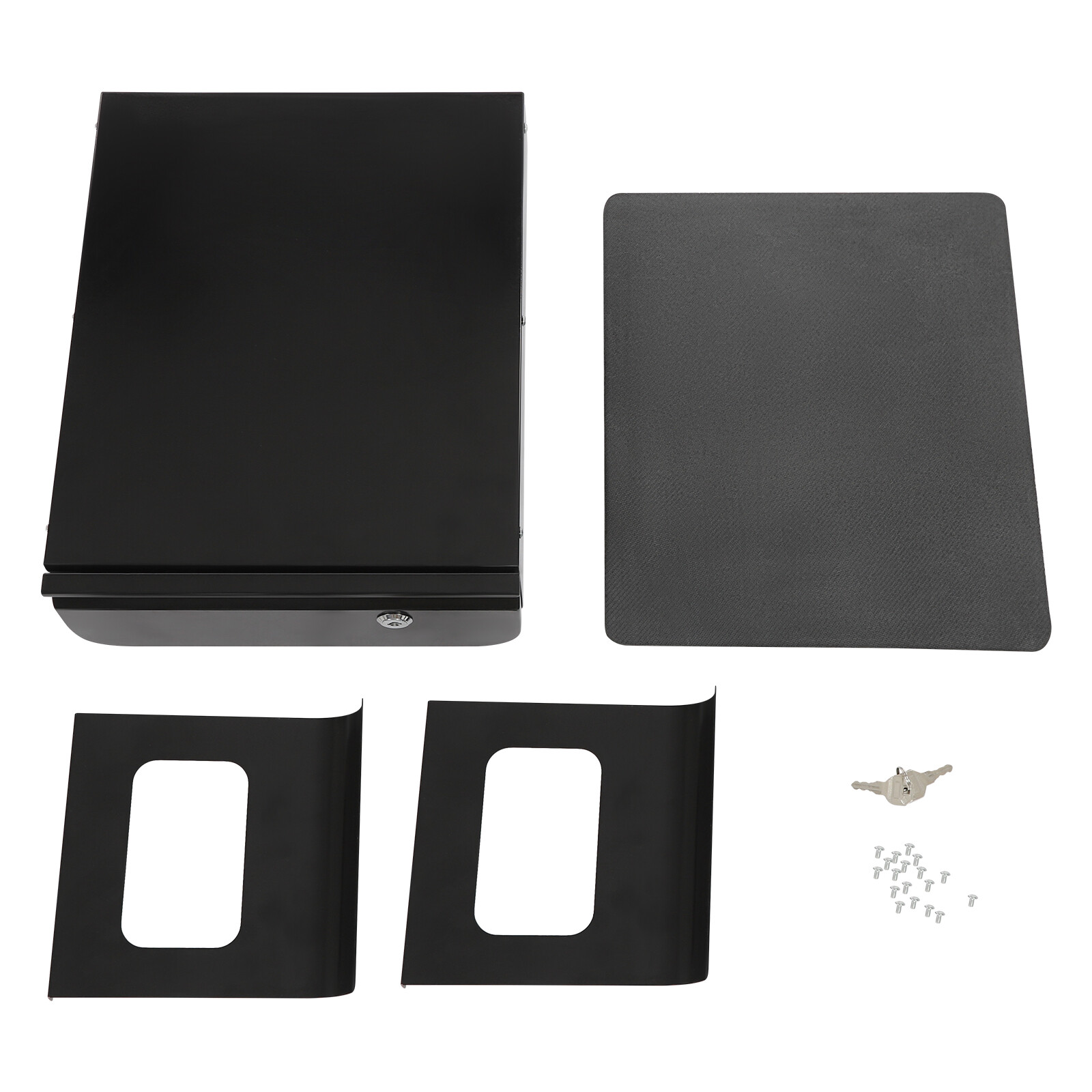 11.5 × 14.3in Lockable Under Desk Pull-Out Sliding Storage Drawer