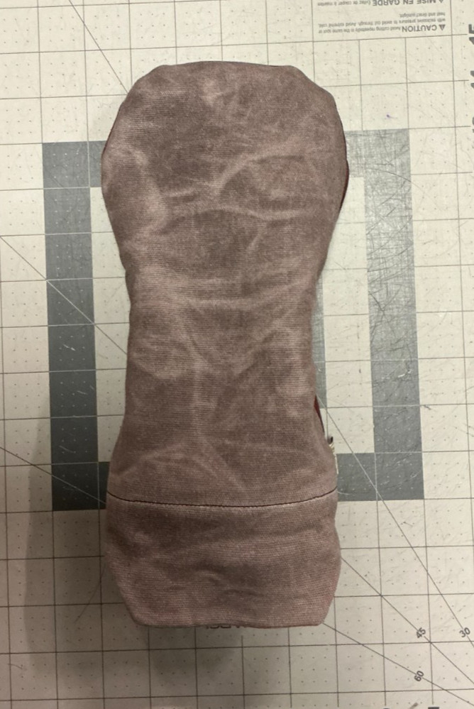 Handmade Waxed Canvas & Wool Driver Headcover + Custom Embroidery