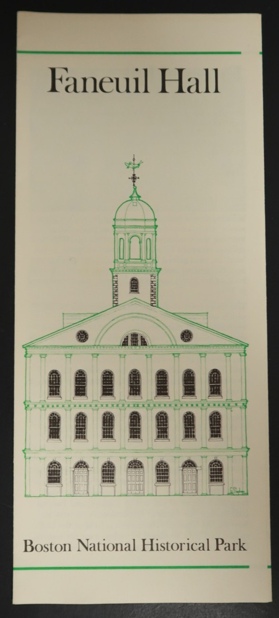 Faneuil Hall Boston National Historical Park Travel Souvenir Pamphlet