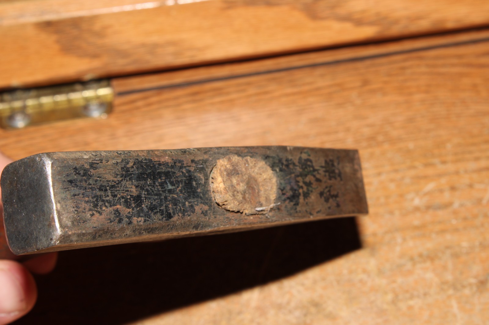Vintage Plumb Tack Hammer Tinsmith Square Flat Head