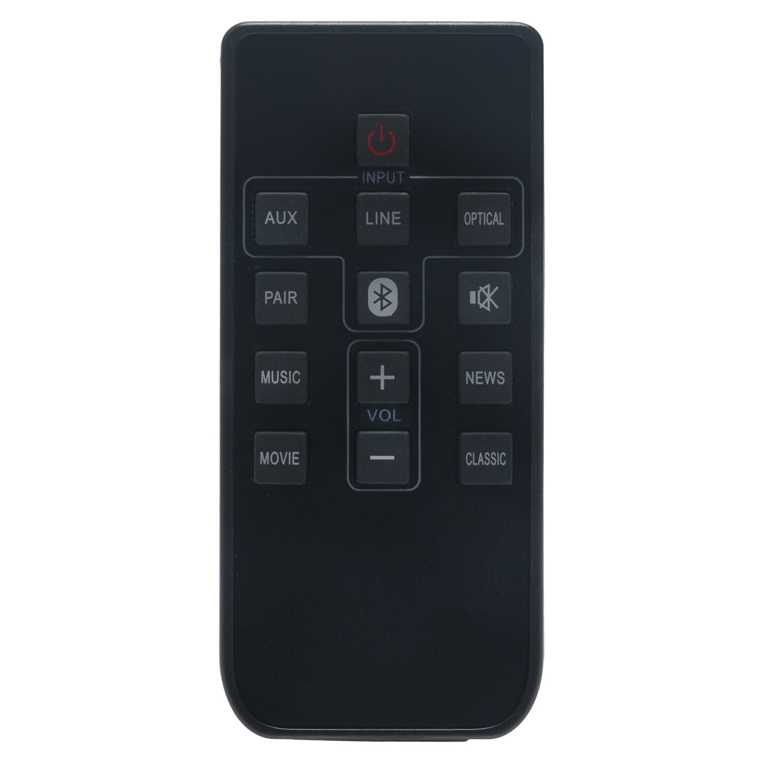 WIR113001-FA05 Replace Remote Control fit for Sanyo Sound Bar FWSA205E FWSB415E