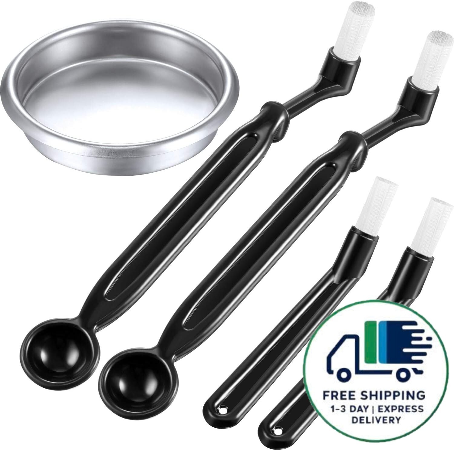 Limpiador de cepillos para cafetera, 4 piezas de cepillos para cafetera con