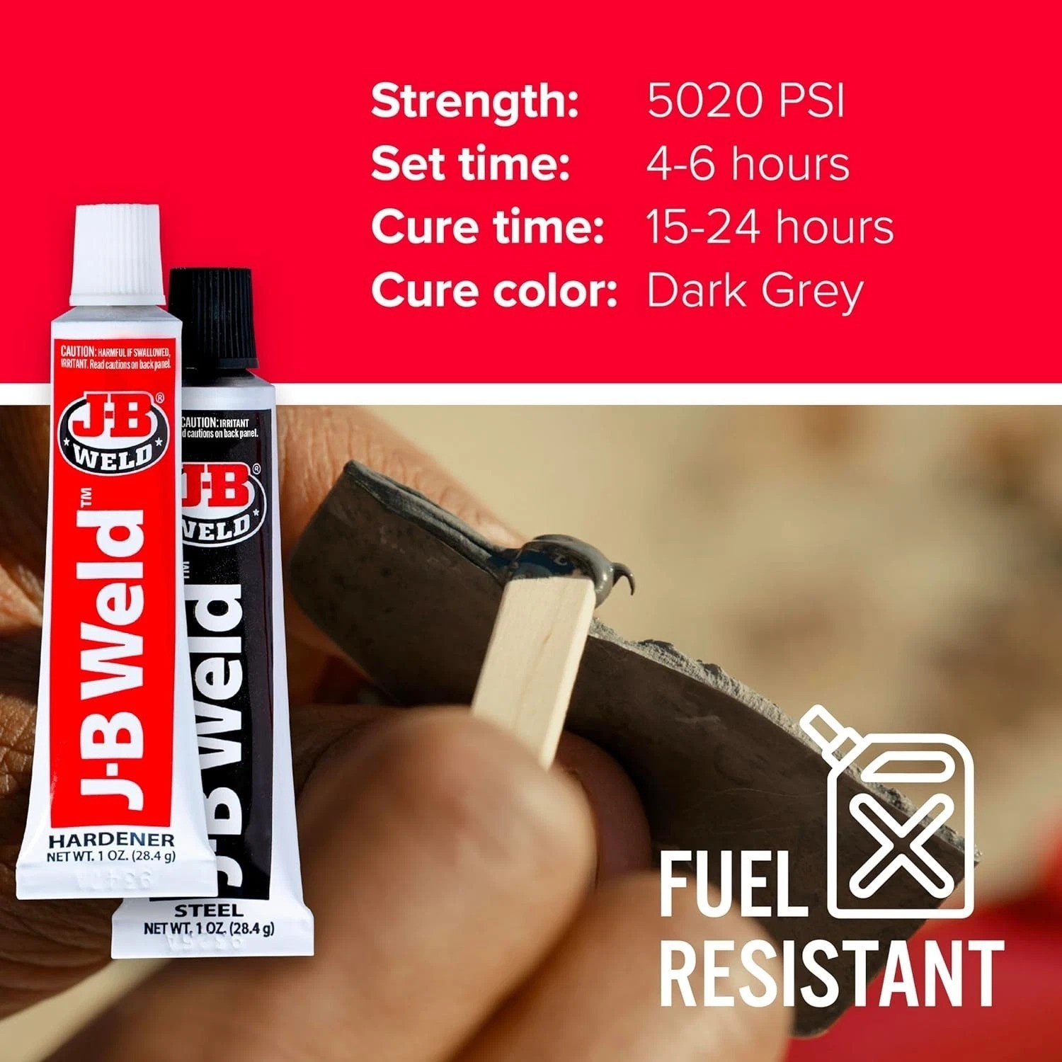 Superior Cold-Weld Two-Part Epoxy - 2 oz for Versatile Surface Bonding