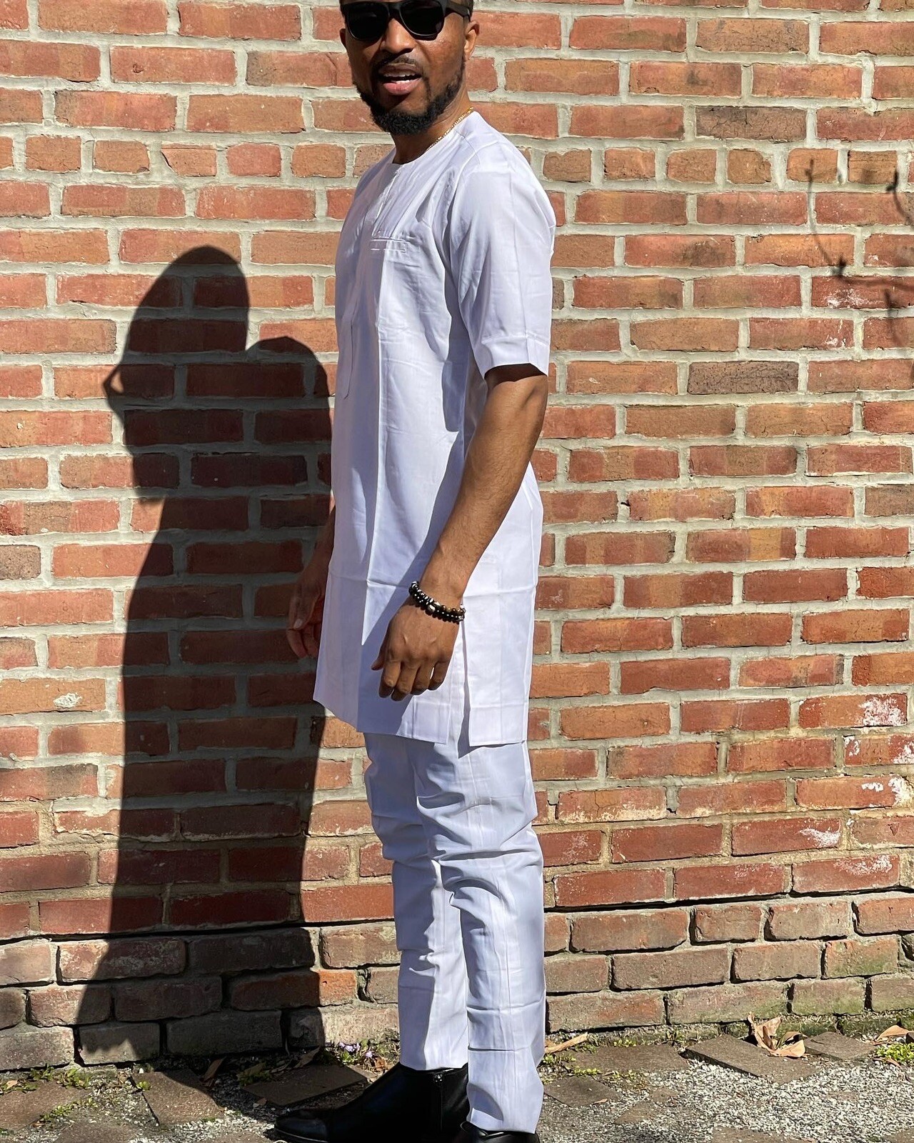 African White Two Pieces Set