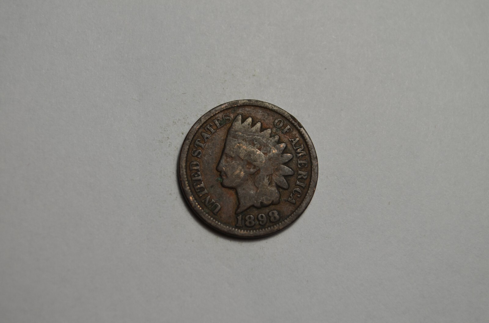1898 INDIAN HEAD CENT GOOD CONDITION SOLID NICE OLD COIN FREE SHIPPING #4NM