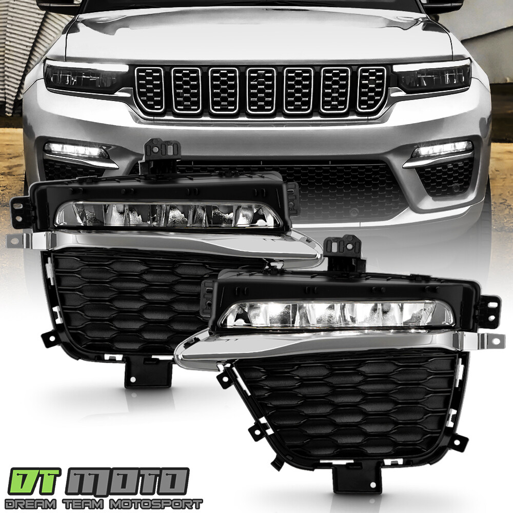 For 2022-2024 Jeep Grand Cherokee w/ Two-Row LED Fog Lights Driving Lamps Pair