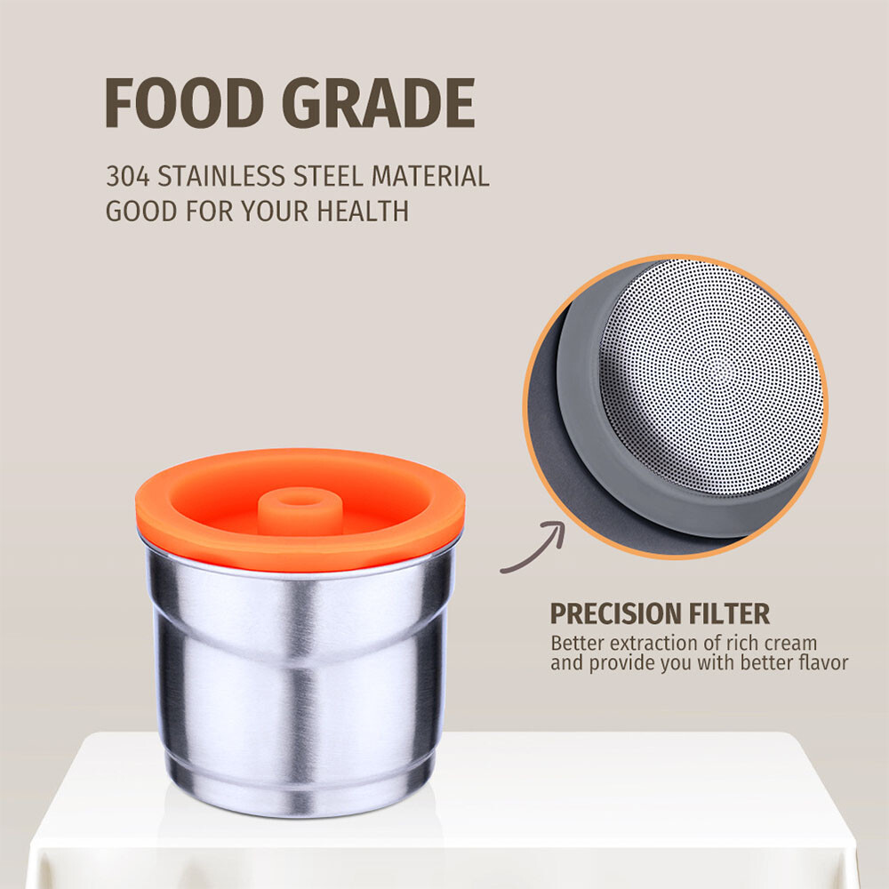 Stainless Steel Reusable Capsule Shell Coffee Pods Kit For Illy Coffee Machine