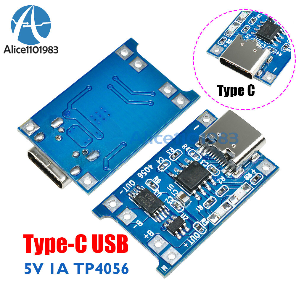 1-20PCS Type-C USB TC4056A Li-ion Battery Charger Module Charging Board
