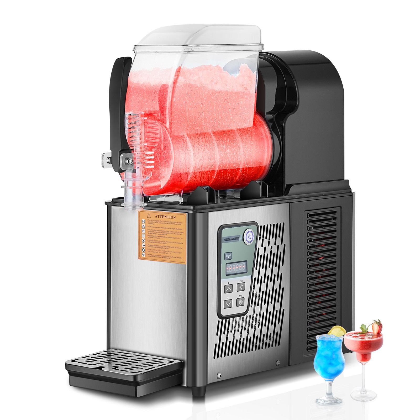Uimoso 4L Commercial Slush Machine Margarita Smoothie Frozen Drink Slushie Maker