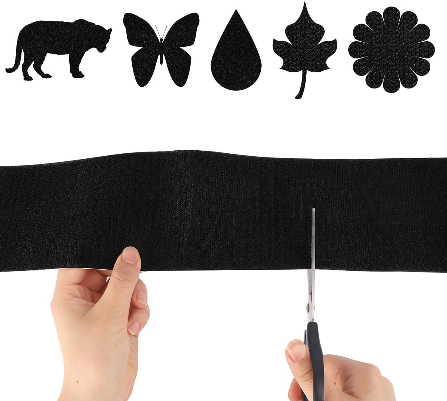 COCOBOO 4 Inch X 9 Feet Hook and Loop Tape for Couch Cushions, Strips with Adhes