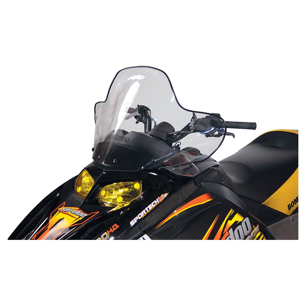 Powermadd Cobra Windshield-14.5in.-Tint/Black for 2004-2007 Ski-Doo MX Z 800