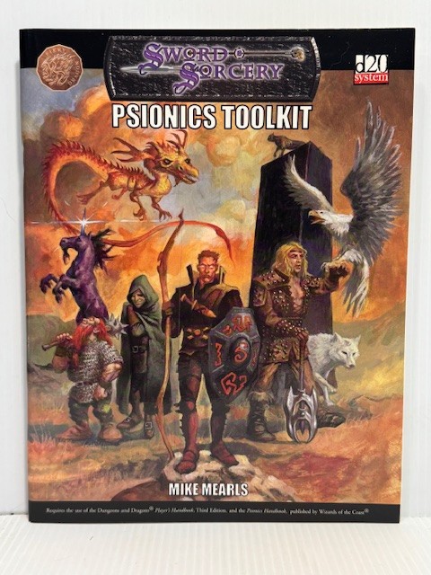 Psionics Toolkit RPG Sourcebook Sword & Sorcery D&D D20 System WW16006