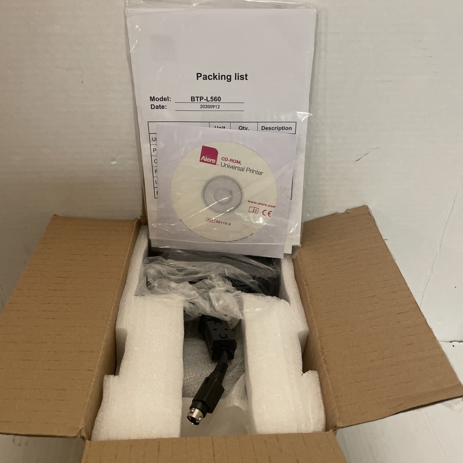 ALERE Cholestech LDX Printer P/N 55115 - NIB