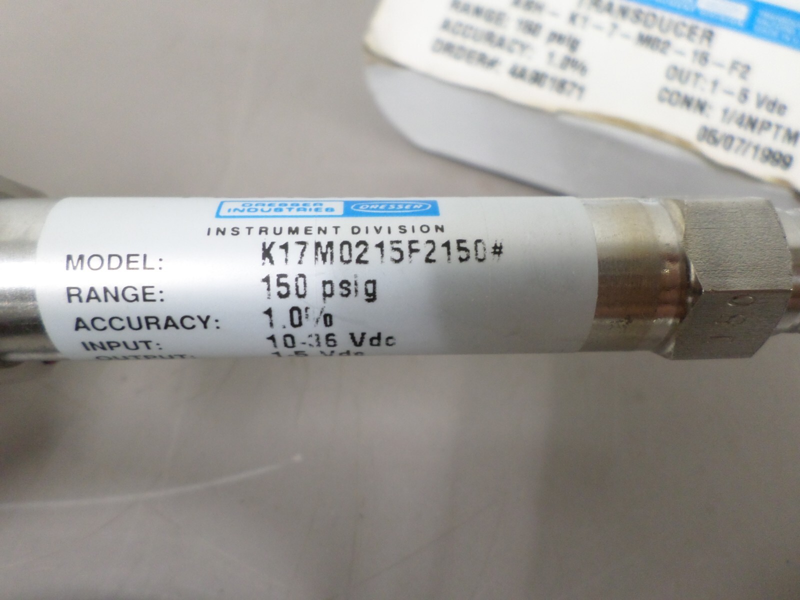 ASHCROFT K17M0215F150 Pressure Transducer