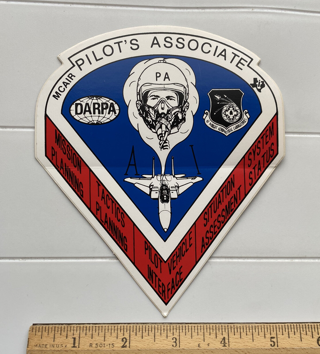 Mcair Aviation Training Pilot’s Associate Large Sticker Decal NOS