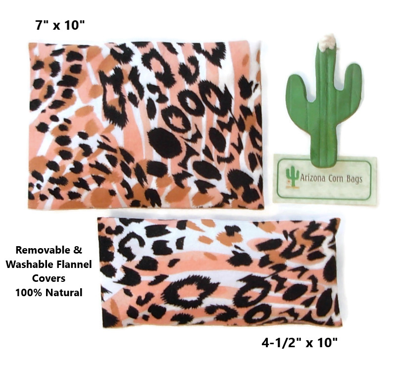 CORN Bags-SET of 2-WASHABLE Covers - 100% Natural - 7" x 10" Bag & Sinus Pad!!