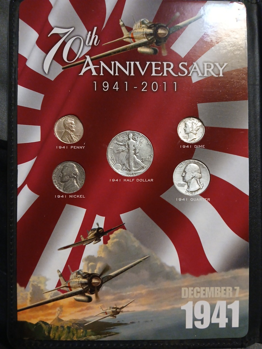 1941 Pearl Harbor 2011 - 70th Anniversary  Commemorative Album - 90% Silver