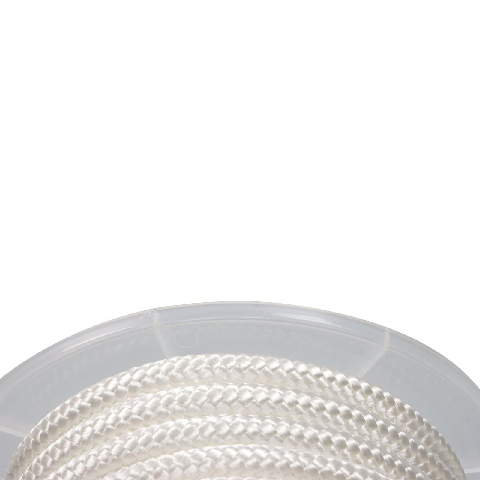 3/8 Inch Nylon Rope 100 Foot Spool 100% Nylon Solid Braid Rope Dyeable White New
