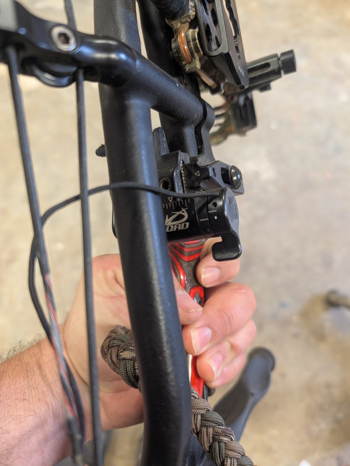 Hoyt Carbon Matrix Compound Bow Loaded