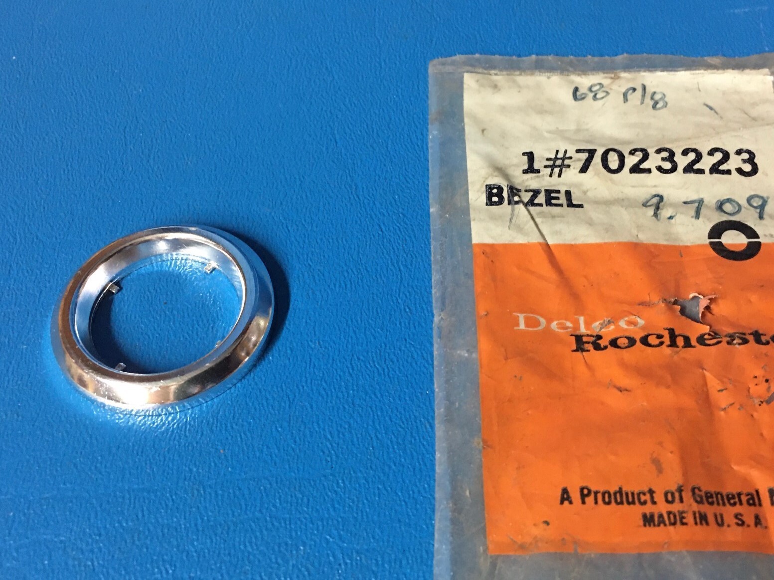 NOS GM 1968 Pontiac Catalina Grand Prix Lighter Bezel Dash Escutcheon 7023223