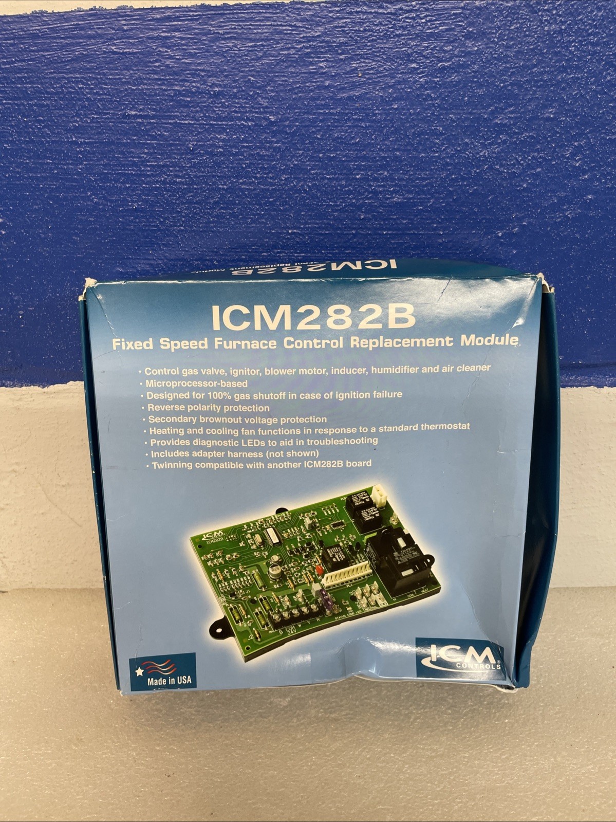 ICM Controls ICM282B Fixed Speed Control Module Board for Carrier Furnaces New