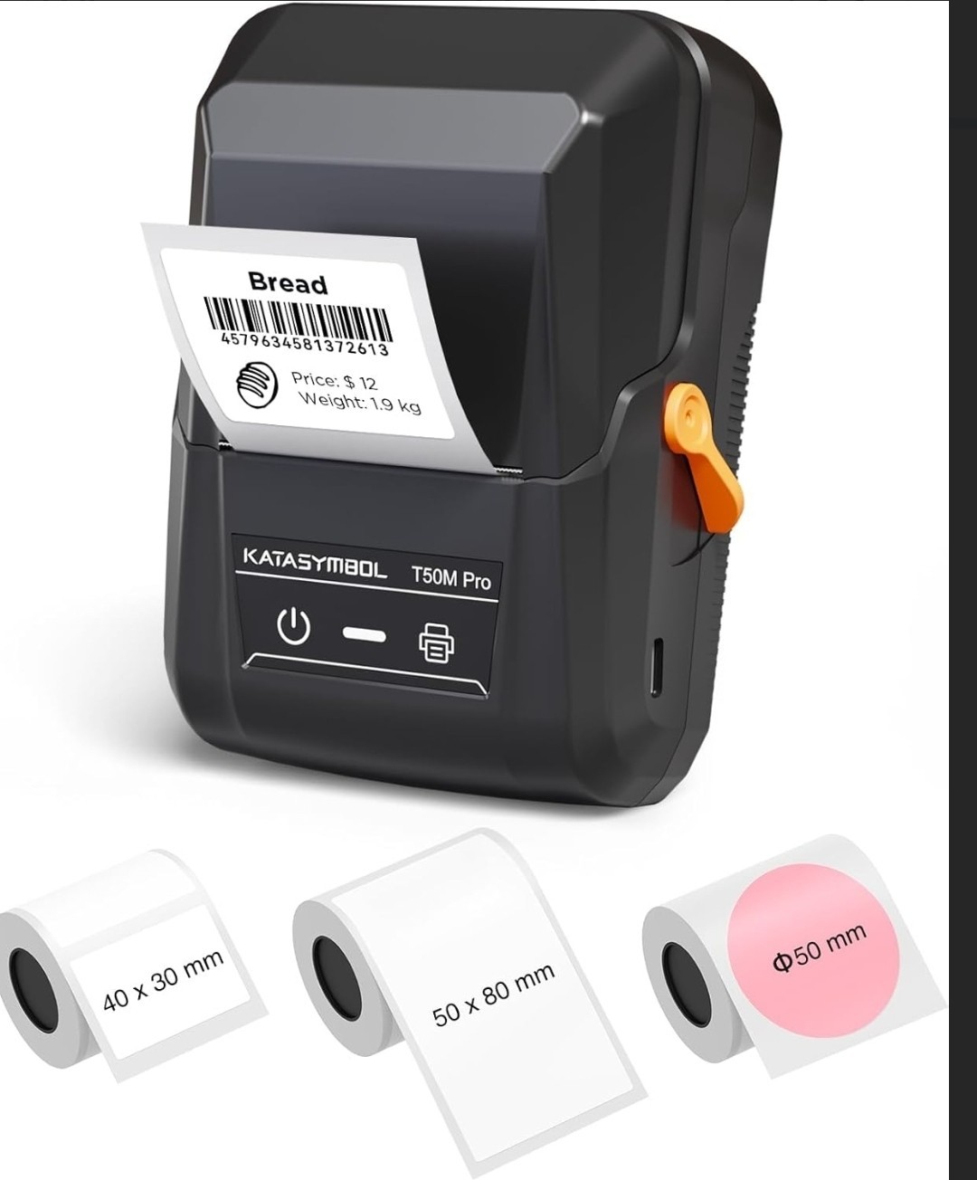 SUPVAN T50M Pro Bluetooth Label Maker Machine with Tape, Wide Waterproof Label,