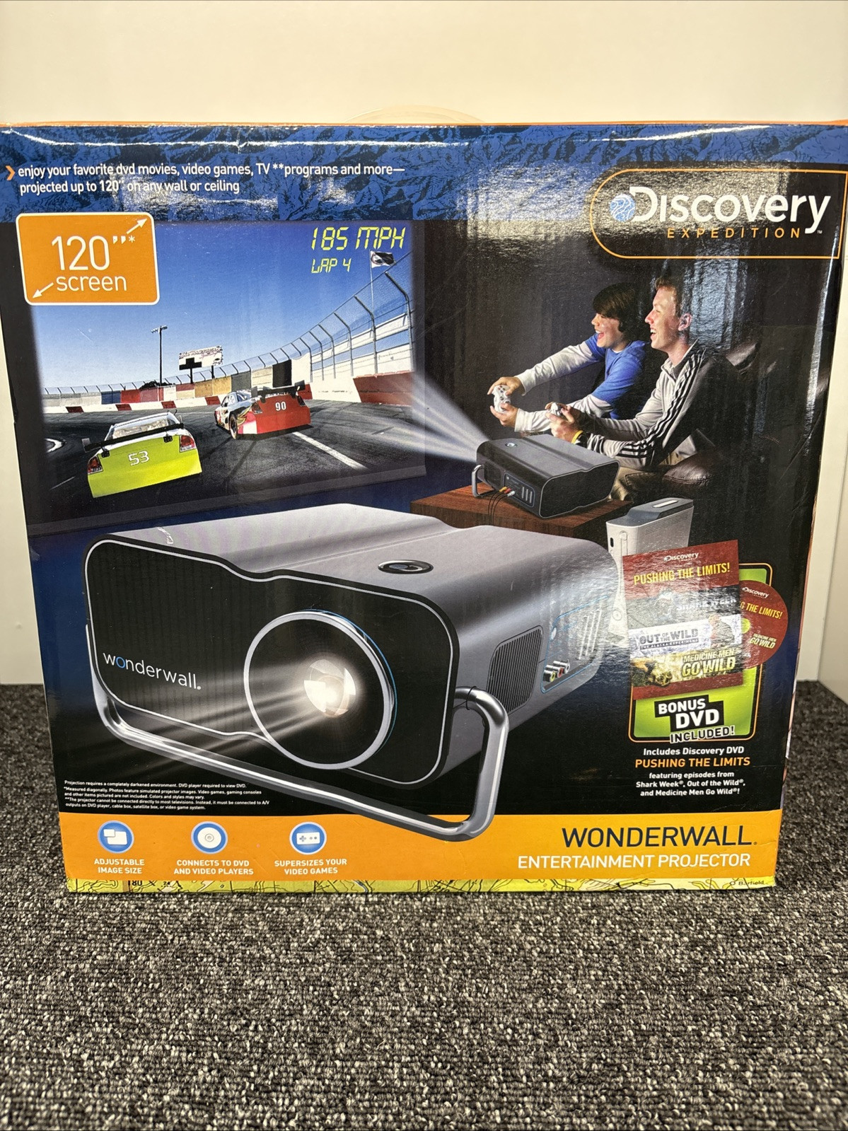 New in Box Discovery Expedition Wonderwall Entertainment Projector, Opened Box