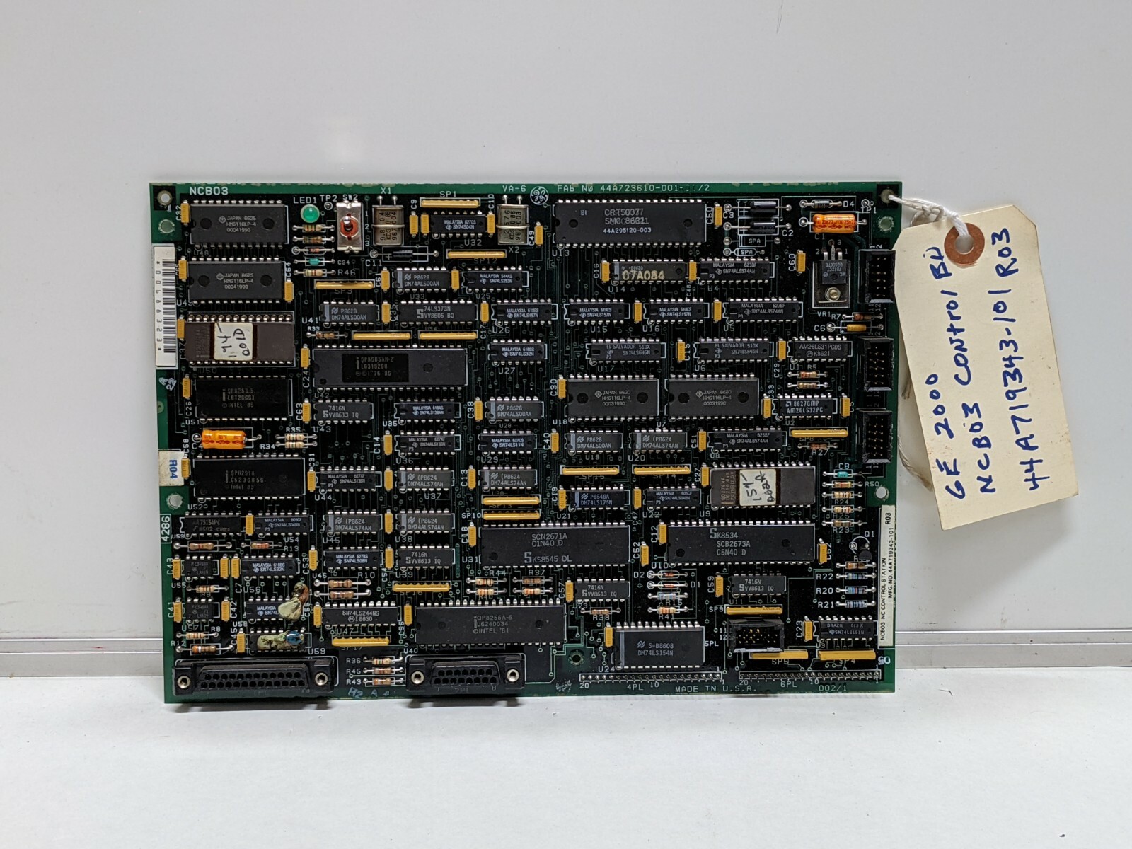 GE 44A723610-001R01/2 NCB03 NCControl Station MFG 44A719343-101R03 (USED).