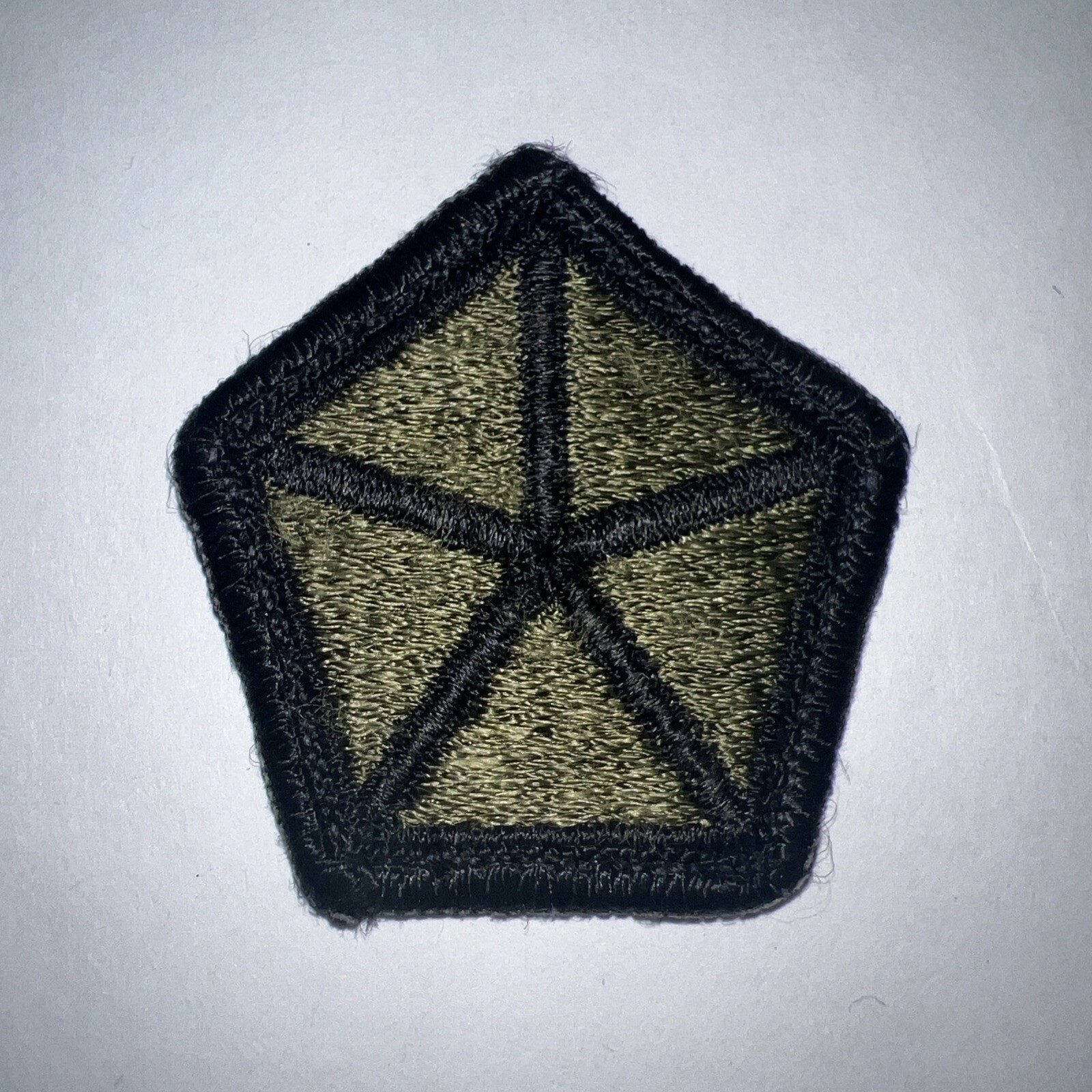 US Army 5th Corps Subdued Sew On Uniform Shoulder Patch Insignia Vintage