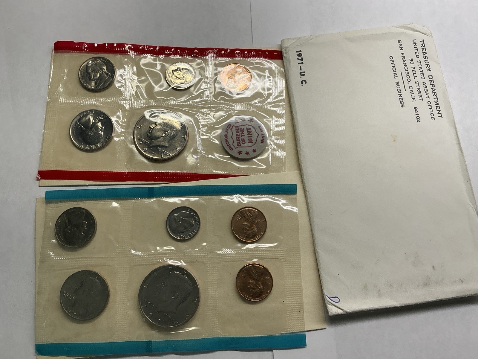 1971 PDS Uncirculated US Mint Set w/OGP 080624 99d