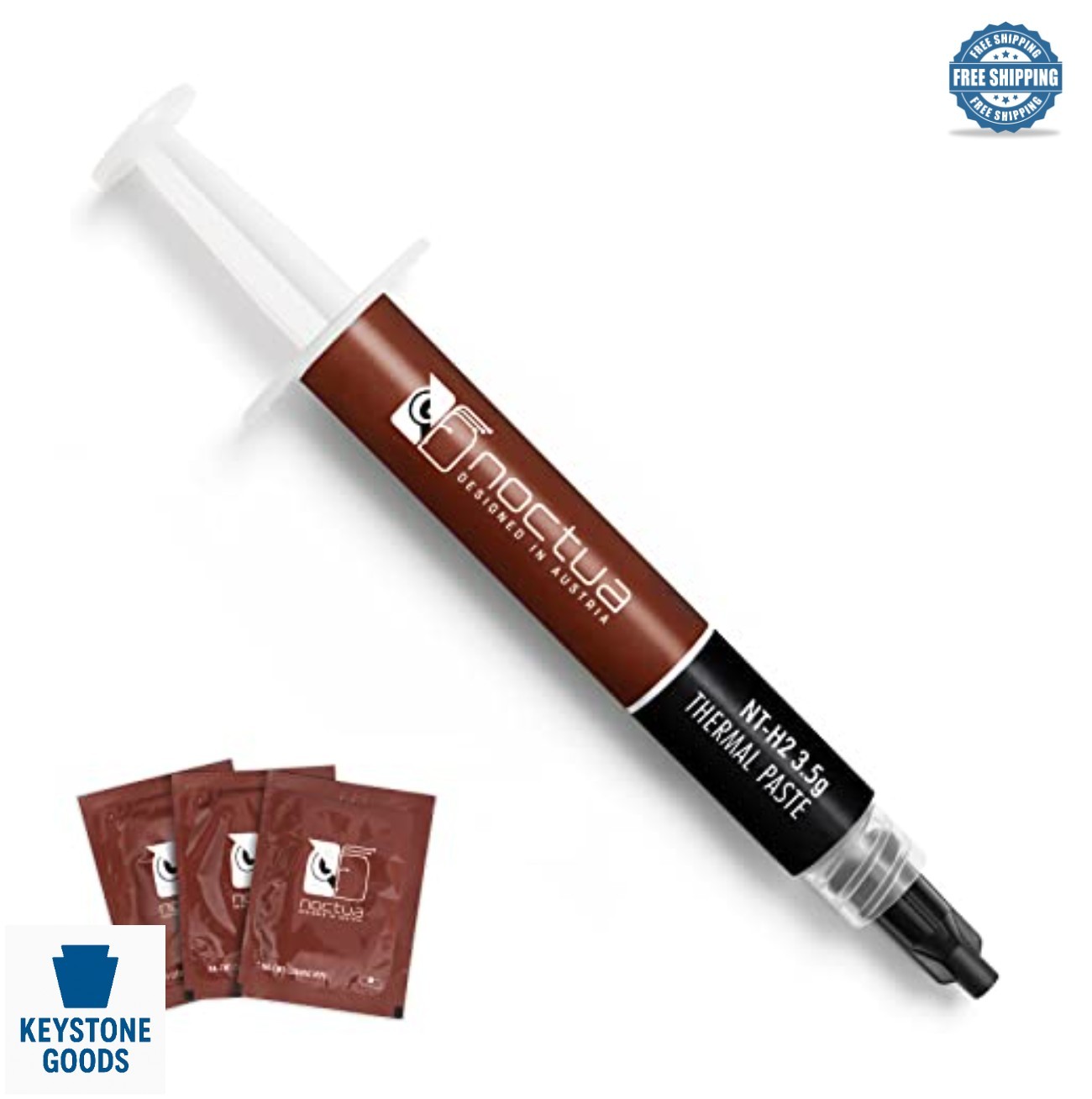 Thermal Paste 3.5g CPU GPU Heatsink Compound With Cleaning Wipes Air Liquid