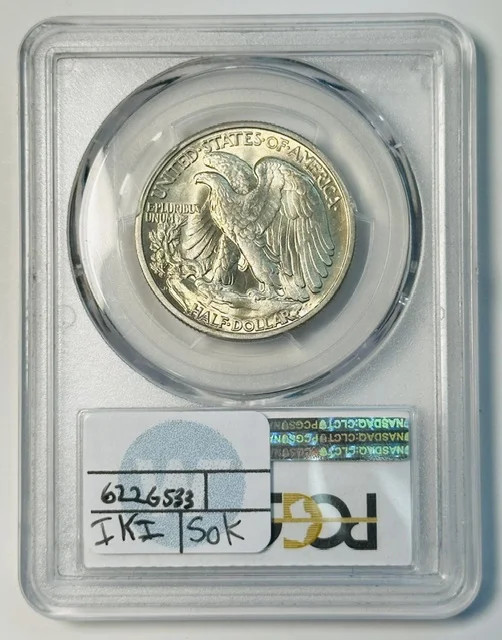 1937 D Walking Liberty Half Dollar PCGS MS-64 CAC