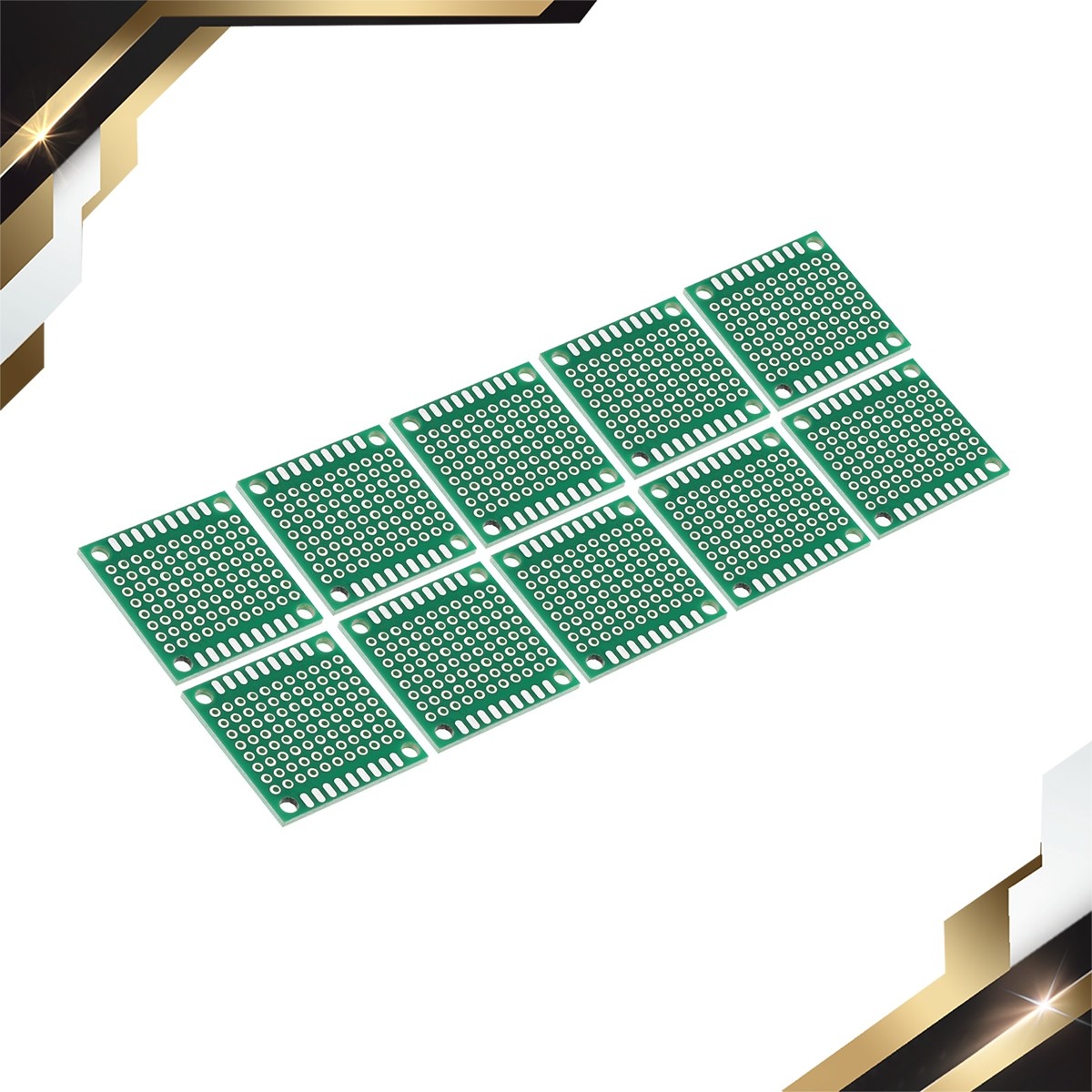 24Pack 1.2" x 1.2" PCB Board Circuit Prototype Perfboard Solder Boards Green