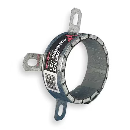 Sti Lcc300 Firestop Pipe Collar, Silv, Steel, 4.3"Dia.