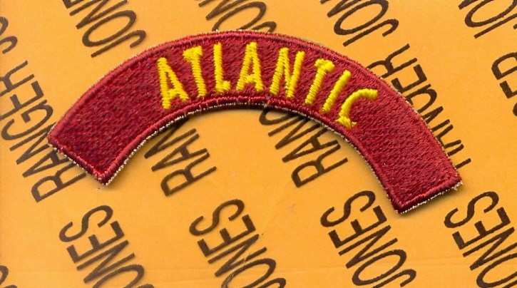 US Army Transportation Command ATLANTIC 3" tab arc patch