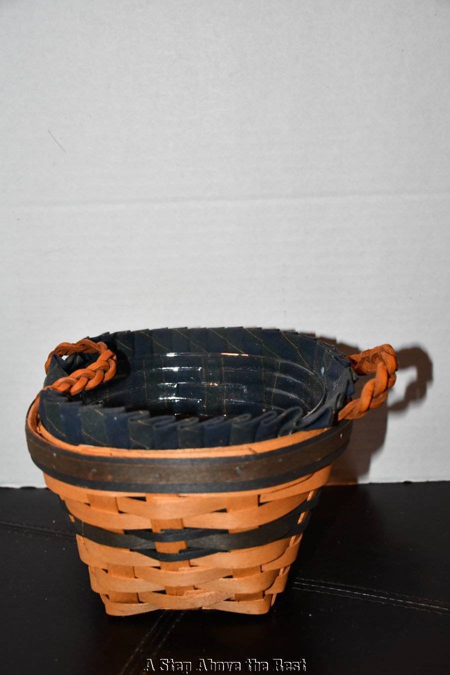 Longaberger CC 1999 Renewal Basket, Liner & Protector Great Condition