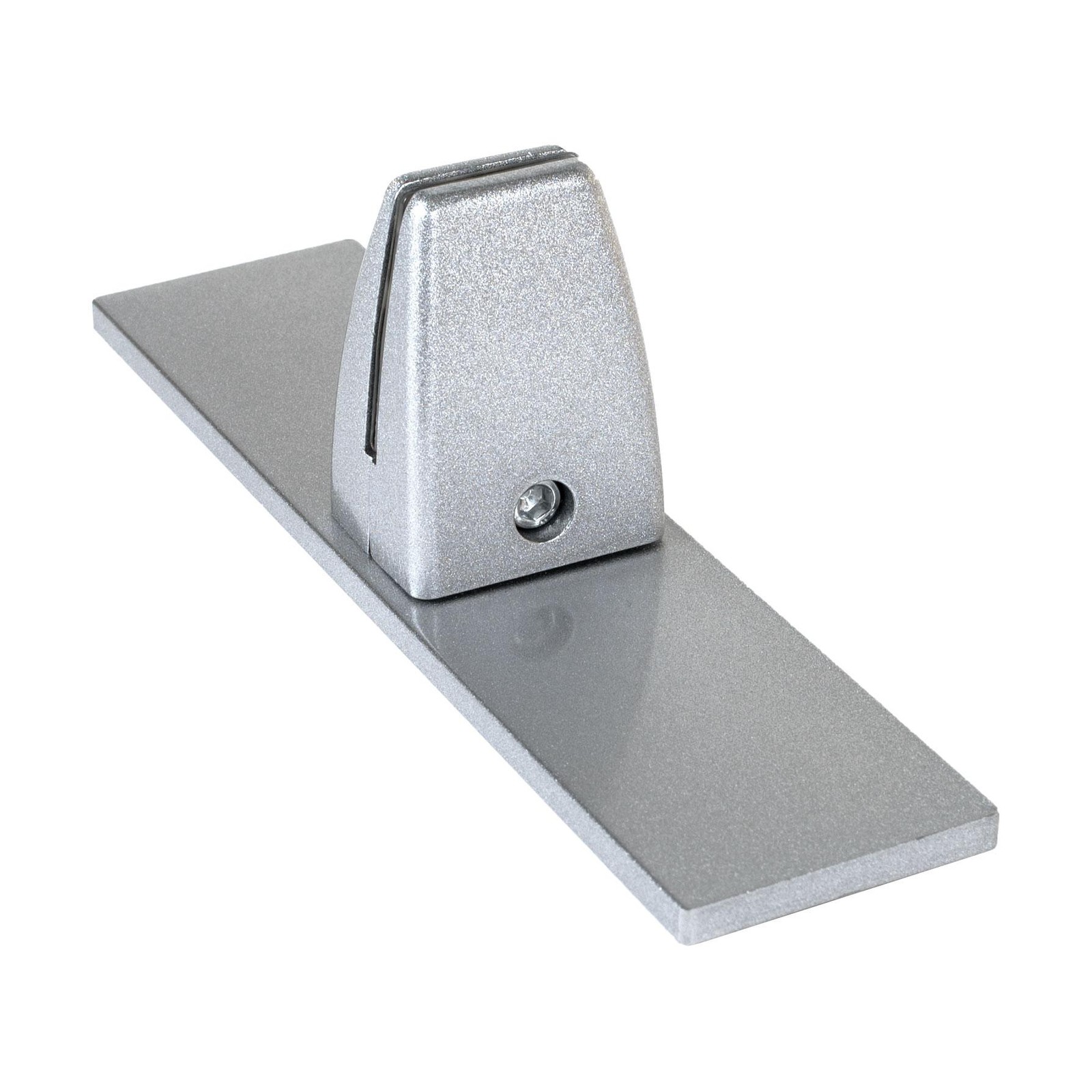 Outwater Aluminum Desk Partition Clamp Adjustable Mount Silver