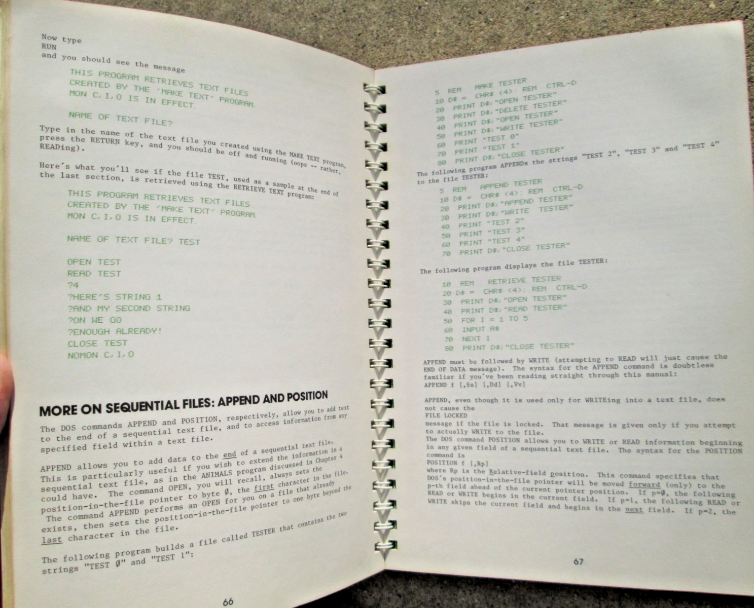 Apple II The DOS Manual Disc Operating System 1981 Spiral Bound Paperback PC