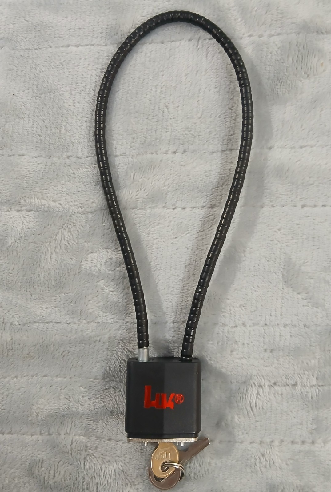 ​HK R15SC3 Cable Gun Lock 15in Black Steel 30mm New 2 Keys 4345-02T