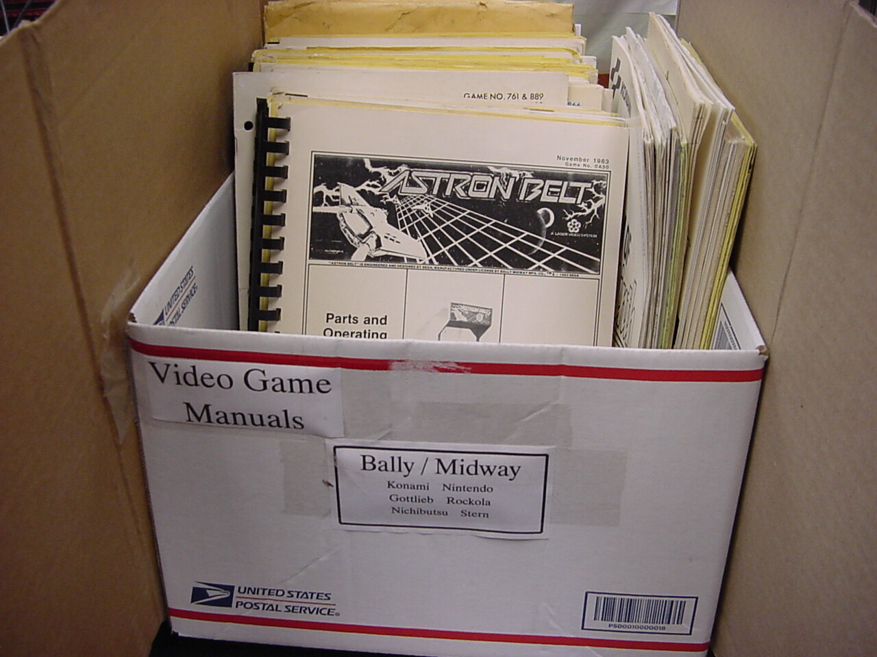 Bally Midway Video Game Operating Manuals. Okay Condition, You Choose Which One