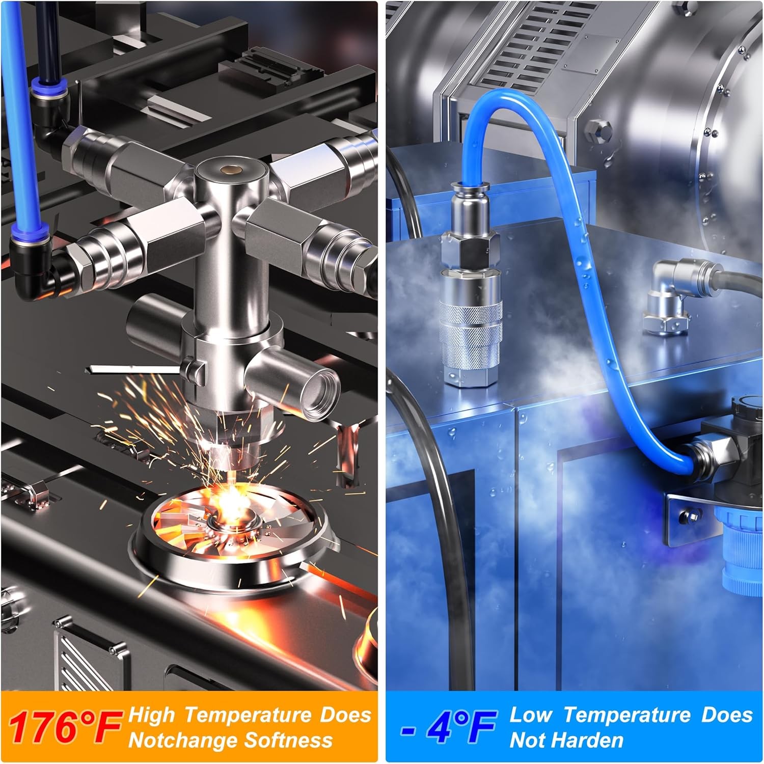 TAILONZ PNEUMATIC Blue 6mm OD 4mm ID Polyurethane PU Air Hose Pipe 6mm,