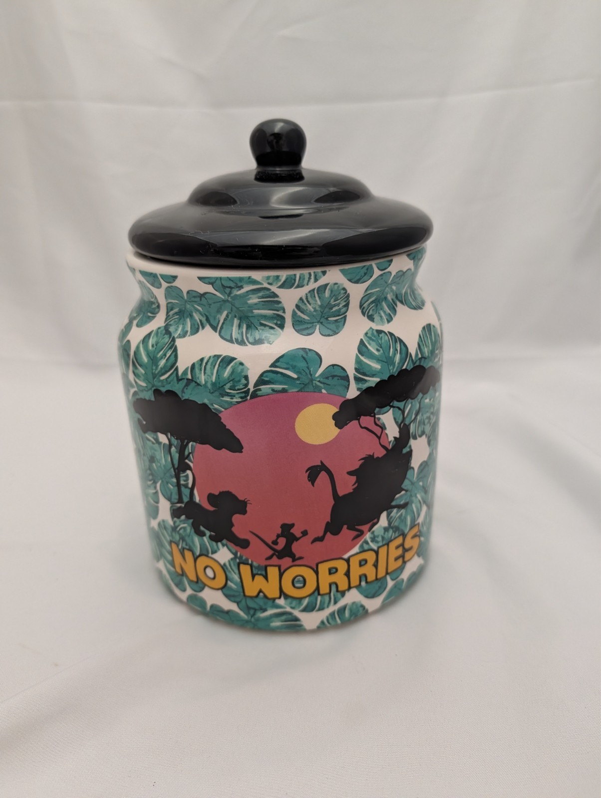 Disney Lion King No Worries Hakuna Matata Cookie Storage Jar ceramic