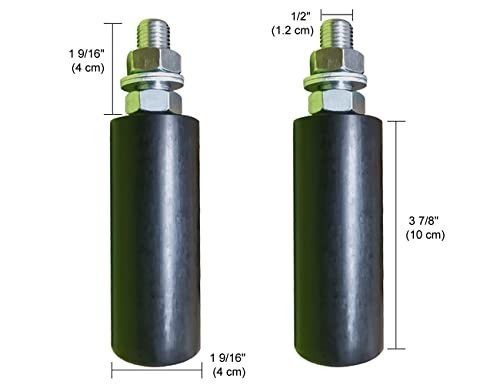 Adjustable 4" Universal Slide Gate Roller Assembly - Dual Nylon Rollers for Gate