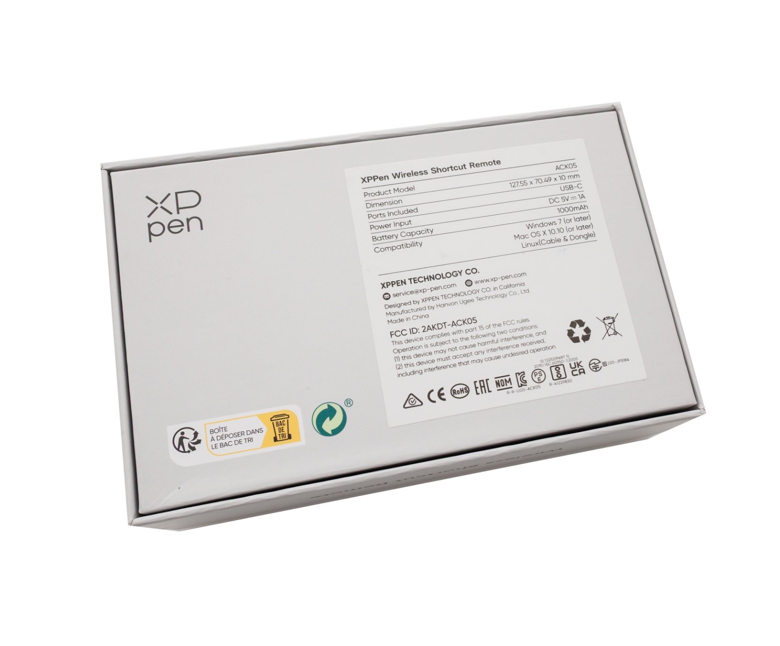 XPPen ACK05 Bluetooth Shortcut Remote Graphics for Drawing Tablet OPEN BOX